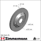 Zimmermann | Bremsscheibe | 100.3345.75