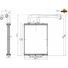 NRF | Wärmetauscher, Innenraumheizung | 54432