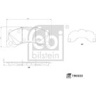 febi bilstein | Bremsbelagsatz, Scheibenbremse | 196503 febi bilstein | Bremsbelagsatz, Scheibenbremse | 196503
