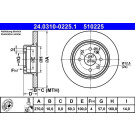 ATE | Bremsscheibe | 24.0310-0225.1
