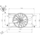 NRF | Lüfter, Motorkühlung | 47961