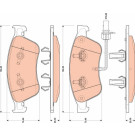 TRW | Bremsbelagsatz, Scheibenbremse | GDB1811 TRW | Bremsbelagsatz, Scheibenbremse | GDB1811