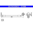 ATE | Bremsschlauch | 24.5143-0343.3