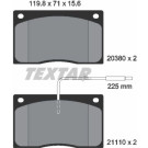 Textar | Bremsbelagsatz, Scheibenbremse | 2038002 Textar | Bremsbelagsatz, Scheibenbremse | 2038002