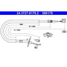 ATE | Seilzug, Feststellbremse | 24.3727-0179.2