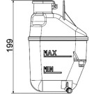 Mahle | Ausgleichsbehälter, Kühlmittel | CRT 88 001S