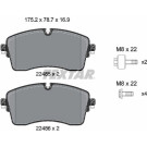 Textar | Bremsbelagsatz, Scheibenbremse | 2248505 Textar | Bremsbelagsatz, Scheibenbremse | 2248505