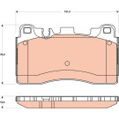 TRW | Bremsbelagsatz, Scheibenbremse | GDB1906 TRW | Bremsbelagsatz, Scheibenbremse | GDB1906