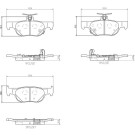 Brembo | Bremsbelagsatz, Scheibenbremse | P 49 064