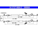 ATE | Seilzug, Feststellbremse | 24.3727-0664.2