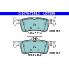 ATE | Bremsbelagsatz, Scheibenbremse | 13.0470-7295.2 ATE | Bremsbelagsatz, Scheibenbremse | 13.0470-7295.2