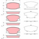 TRW | Bremsbelagsatz, Scheibenbremse | GDB3388 TRW | Bremsbelagsatz, Scheibenbremse | GDB3388