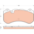 TRW | Bremsbelagsatz, Scheibenbremse | GDB1710 TRW | Bremsbelagsatz, Scheibenbremse | GDB1710