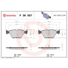 Brembo | Bremsbelagsatz, Scheibenbremse | P 36 007 Brembo | Bremsbelagsatz, Scheibenbremse | P 36 007