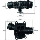 Mahle | Thermostat, Kühlmittel | TI 233 88