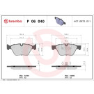 Brembo | Bremsbelagsatz, Scheibenbremse | P 06 040 Brembo | Bremsbelagsatz, Scheibenbremse | P 06 040