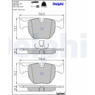 Delphi | Bremsbelagsatz, Scheibenbremse | LP1003 Delphi | Bremsbelagsatz, Scheibenbremse | LP1003