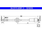 ATE | Bremsschlauch | 24.5111-0391.3