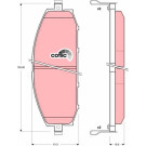 TRW | Bremsbelagsatz, Scheibenbremse | GDB3222 TRW | Bremsbelagsatz, Scheibenbremse | GDB3222