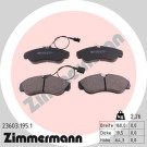 Zimmermann | Bremsbelagsatz, Scheibenbremse | 23603.195.1 Zimmermann | Bremsbelagsatz, Scheibenbremse | 23603.195.1