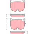TRW | Bremsbelagsatz, Scheibenbremse | GDB1541 TRW | Bremsbelagsatz, Scheibenbremse | GDB1541