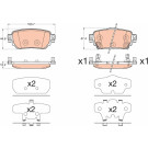 TRW | Bremsbelagsatz, Scheibenbremse | GDB3617 TRW | Bremsbelagsatz, Scheibenbremse | GDB3617