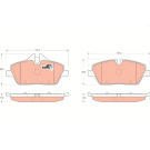 TRW | Bremsbelagsatz, Scheibenbremse | GDB1611 TRW | Bremsbelagsatz, Scheibenbremse | GDB1611