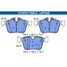 ATE | Bremsbelagsatz, Scheibenbremse | 13.0470-7326.2 ATE | Bremsbelagsatz, Scheibenbremse | 13.0470-7326.2