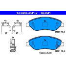ATE | Bremsbelagsatz, Scheibenbremse | 13.0460-3841.2 ATE | Bremsbelagsatz, Scheibenbremse | 13.0460-3841.2