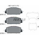 Textar | Bremsbelagsatz, Scheibenbremse | 2279701 Textar | Bremsbelagsatz, Scheibenbremse | 2279701