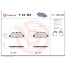 Brembo | Bremsbelagsatz, Scheibenbremse | P 24 209 Brembo | Bremsbelagsatz, Scheibenbremse | P 24 209
