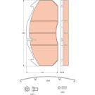 TRW | Bremsbelagsatz, Scheibenbremse | GDB5065 TRW | Bremsbelagsatz, Scheibenbremse | GDB5065