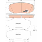TRW | Bremsbelagsatz, Scheibenbremse | GDB3471 TRW | Bremsbelagsatz, Scheibenbremse | GDB3471