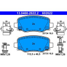 ATE | Bremsbelagsatz, Scheibenbremse | 13.0460-2622.2