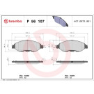 Brembo | Bremsbelagsatz, Scheibenbremse | P 56 107 Brembo | Bremsbelagsatz, Scheibenbremse | P 56 107