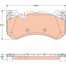 TRW | Bremsbelagsatz, Scheibenbremse | GDB1734 TRW | Bremsbelagsatz, Scheibenbremse | GDB1734