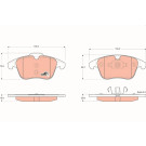 TRW | Bremsbelagsatz, Scheibenbremse | GDB1683 TRW | Bremsbelagsatz, Scheibenbremse | GDB1683