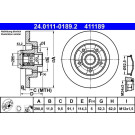 ATE | Bremsscheibe | 24.0111-0189.2
