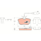 TRW | Bremsbelagsatz, Scheibenbremse | GDB1326 TRW | Bremsbelagsatz, Scheibenbremse | GDB1326