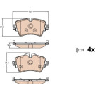TRW | Bremsbelagsatz, Scheibenbremse | GDB2087 TRW | Bremsbelagsatz, Scheibenbremse | GDB2087