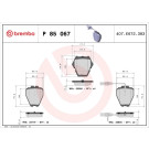 Brembo | Bremsbelagsatz, Scheibenbremse | P 85 067 Brembo | Bremsbelagsatz, Scheibenbremse | P 85 067