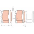 TRW | Bremsbelagsatz, Scheibenbremse | GDB1645 TRW | Bremsbelagsatz, Scheibenbremse | GDB1645