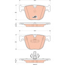 TRW | Bremsbelagsatz, Scheibenbremse | GDB1857 TRW | Bremsbelagsatz, Scheibenbremse | GDB1857