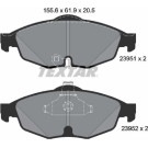 Textar | Bremsbelagsatz, Scheibenbremse | 2395101 Textar | Bremsbelagsatz, Scheibenbremse | 2395101