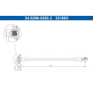 ATE | Bremsschlauch | 24.5296-0282.3