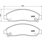 Brembo | Bremsbelagsatz, Scheibenbremse | P 34 005 Brembo | Bremsbelagsatz, Scheibenbremse | P 34 005