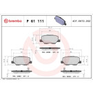 Brembo | Bremsbelagsatz, Scheibenbremse | P 61 111