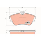 TRW | Bremsbelagsatz, Scheibenbremse | GDB1092 TRW | Bremsbelagsatz, Scheibenbremse | GDB1092