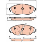 TRW | Bremsbelagsatz, Scheibenbremse | GDB2219 TRW | Bremsbelagsatz, Scheibenbremse | GDB2219