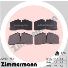 Zimmermann | Bremsbelagsatz, Scheibenbremse | 20953.175.9 Zimmermann | Bremsbelagsatz, Scheibenbremse | 20953.175.9